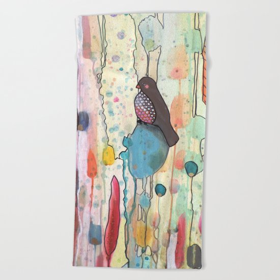 se laisser porter Beach Towel