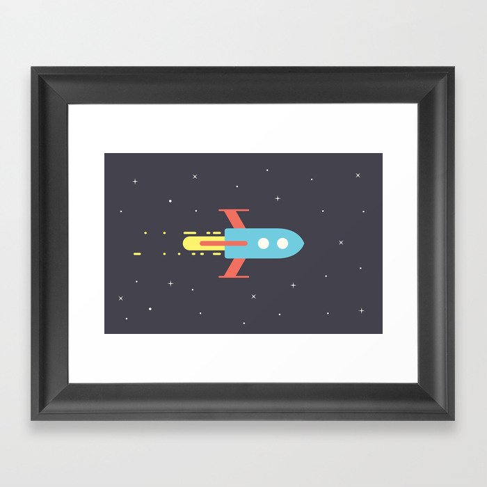 Rocket Framed Art Print