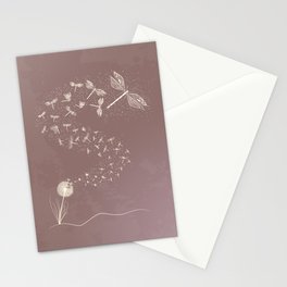Dandelion's metamorphosis Stationery Cards