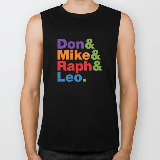 Don & Mike & Raph & Leo. Biker Tank