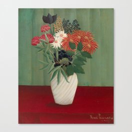 Bouquet of Flowers, Henri Rousseau, 1910 Canvas Print