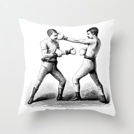Men with Mustaches Throw Pillow | Mustaches, Illustration, Oldtimey, Etching, Dandy, Punch, Oldschool, Mustache, Hipster, Boxing 