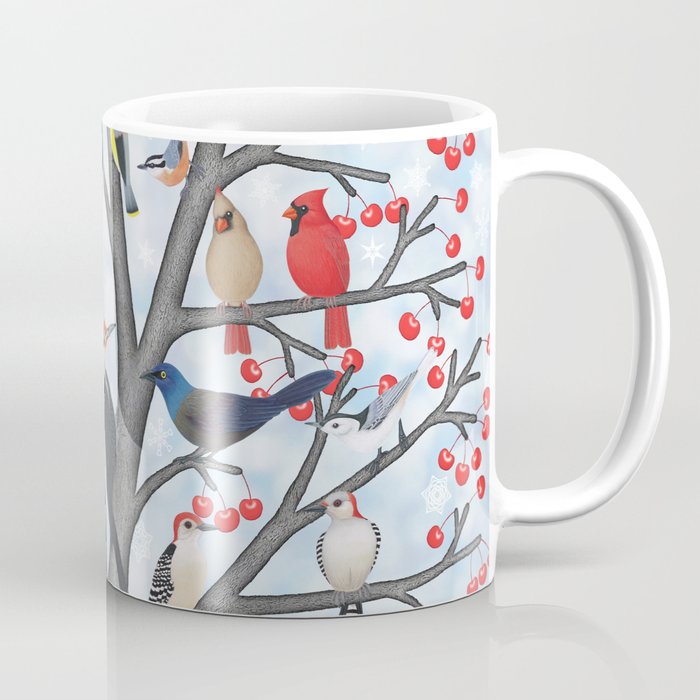 winter birds of North America Coffee Mug