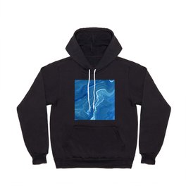 Blue Marble Abstraction Hoody