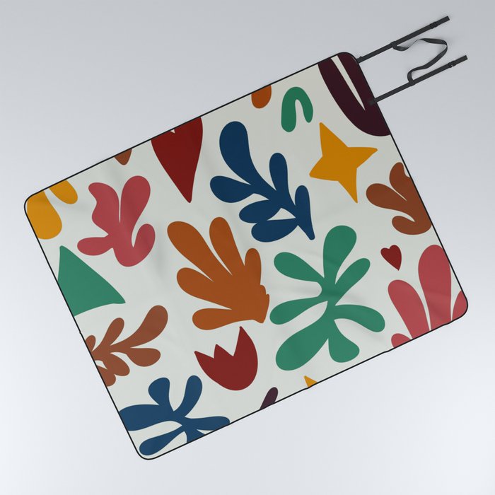 Matisse cutouts colorful Picnic Blanket