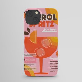Retro Cocktail Nº1 Aperol Spritz iPhone Case