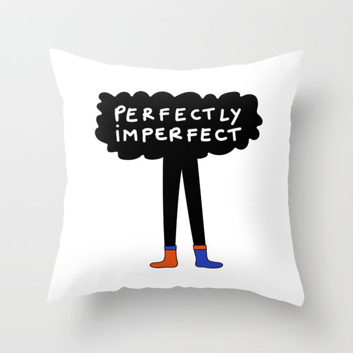 Perfectly Imperfect Throw Pillow