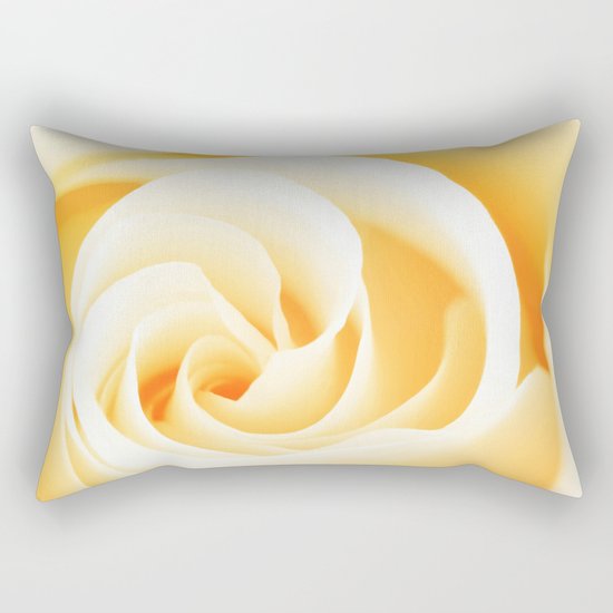 Rose´s heart II - Yellow beautiful rose flower Rectangular Pillow