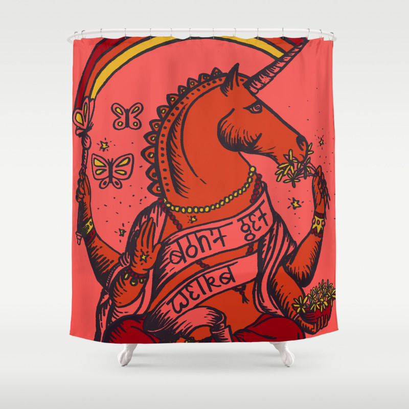 Don T Get Weird Shower Curtain By Emmasegal Society6