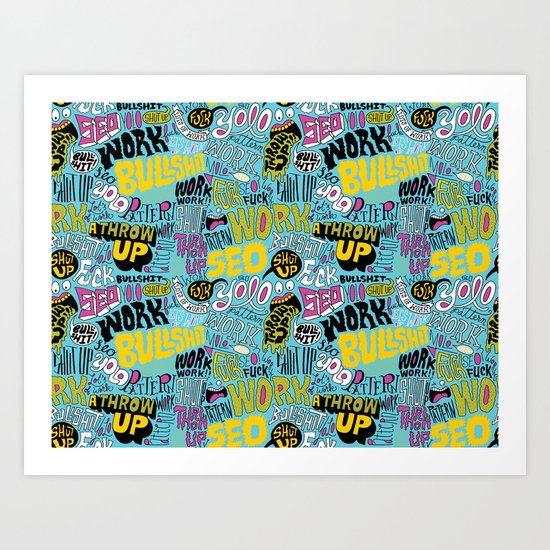 SEO Pattern Art Print