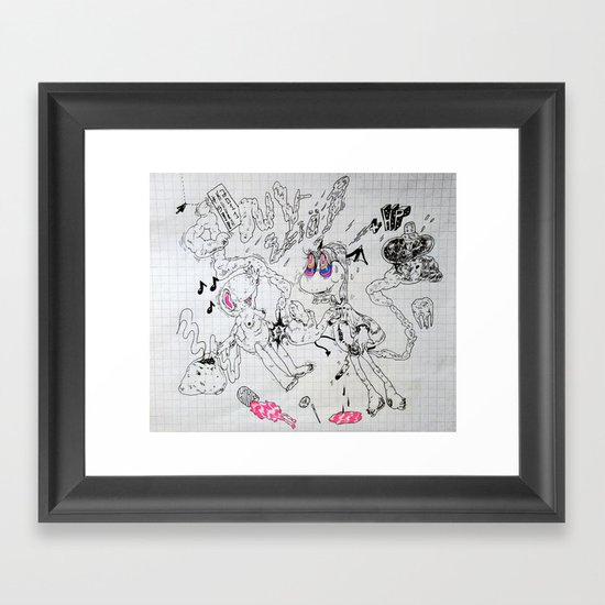 fraggled Framed Art Print