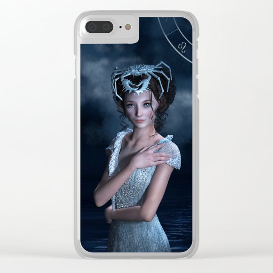 Cancer Zodiac Sign Clear iPhone Case