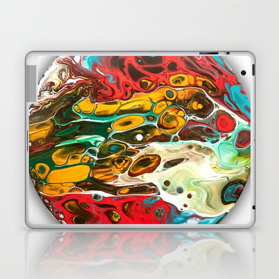 FLUID ART_RECORD VINYL_11 Laptop & iPad Skin