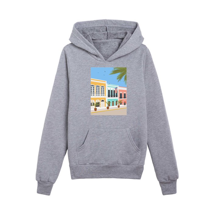 Old San Juan, Puerto Rico Kids Pullover Hoodie