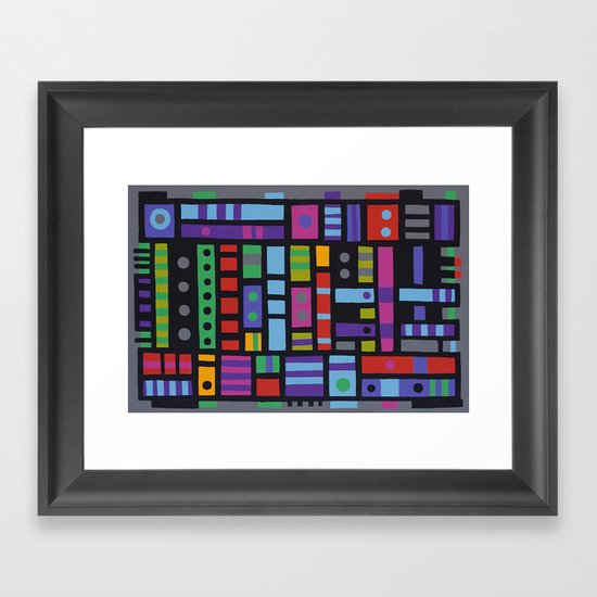 Find there a frog Framed Art Print