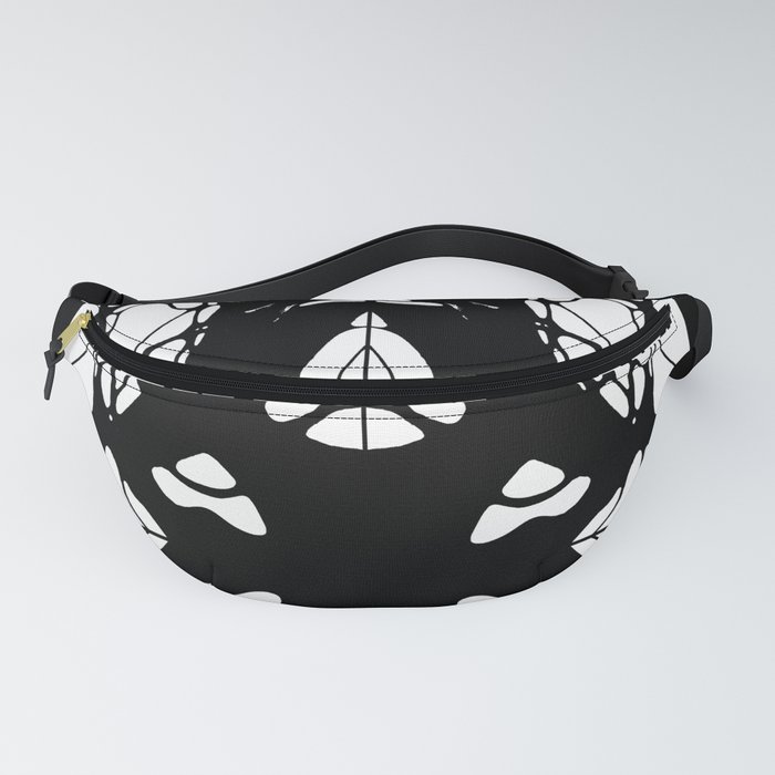 Neurographic pattern with a circles and variety shapes by MariDani Fanny Pack
