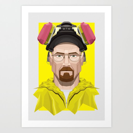 Breaking Bad - Walter White in Lab Gear Art Print