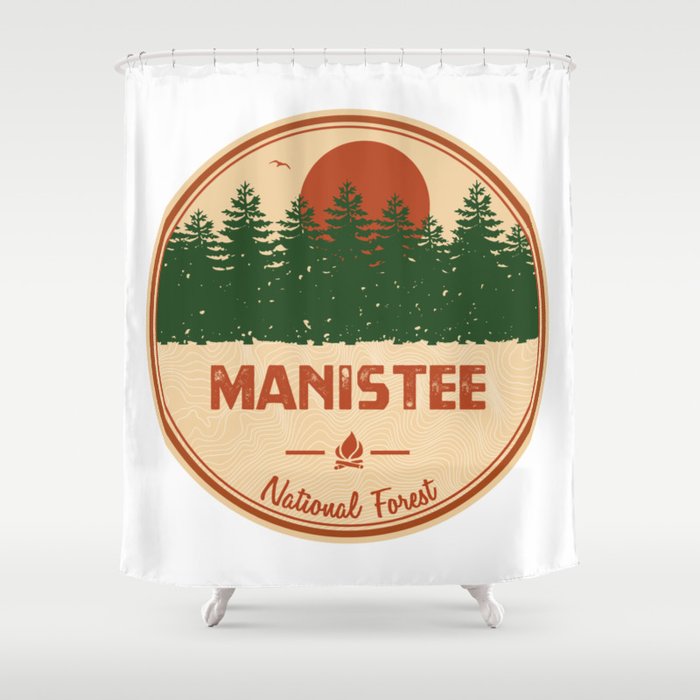 Manistee National Forest Shower Curtain