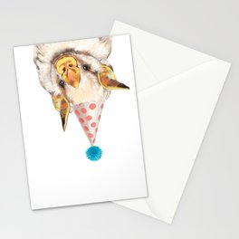 Baby Bat with Party Hat Stationery Card