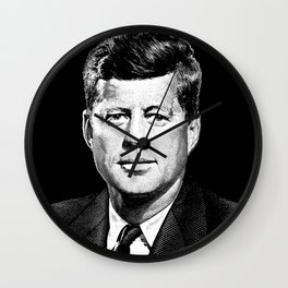 President John F. Kennedy Graphic Wall Clock | Presidents, Presidentkennedy, Graphicdesign, Jfk, Uspresidents, Historian, Political, Warishellstore, Johnkennedy, Portrait 