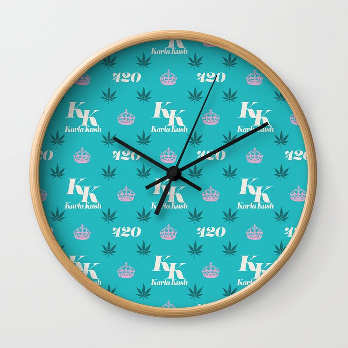 Karla Kush Pattern Wall Clock