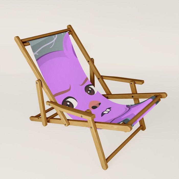 Meme Purple Bear Sling Chair By Lorenzabluetiz Society6