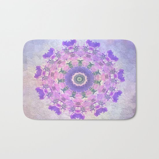 Circle of Flowers Bath Mat