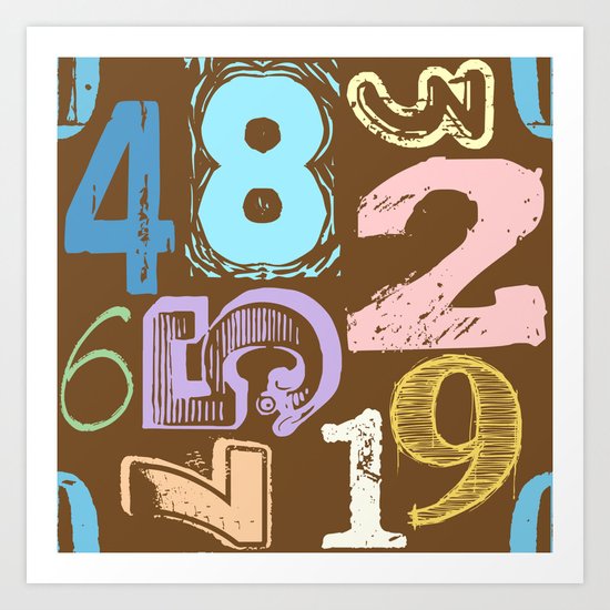 Numberology Art Print