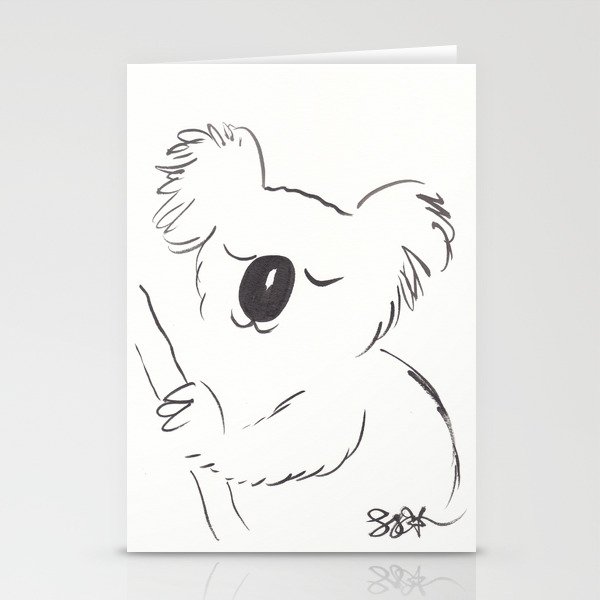 Jasmine Koala Sweet Stationery Cards