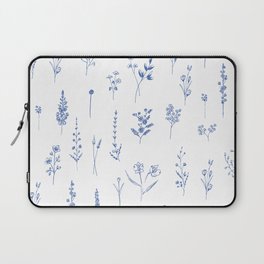 Wildflowers in blue Laptop Sleeve