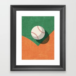 BALLS / Baseball Framed Art Print