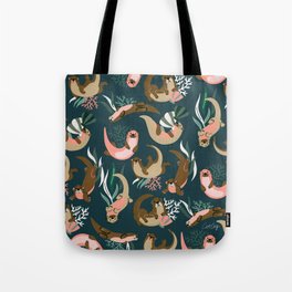 Otter Collection - Teal Palette Tote Bag