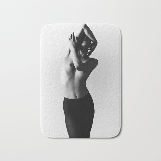 Nude dancer black and white nude photography 2010 Bath Mat