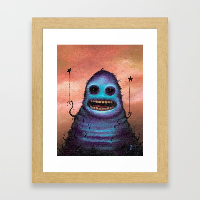 The Camera Man Said "Smile" Framed Art Print