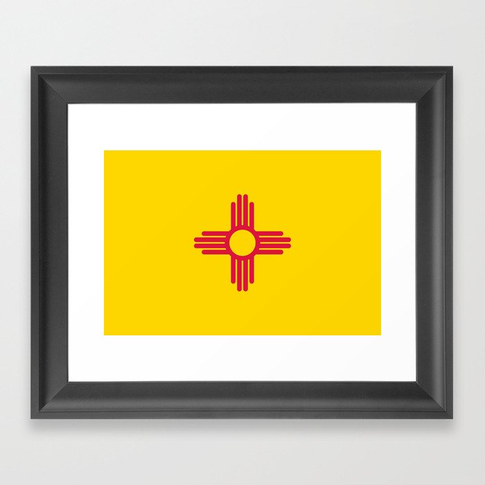 New Mexico Flag Framed Art Print
