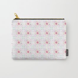 Global Motif in Pink Carry-All Pouch