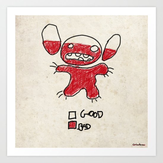 Stitch good&bad meter.... Art Print