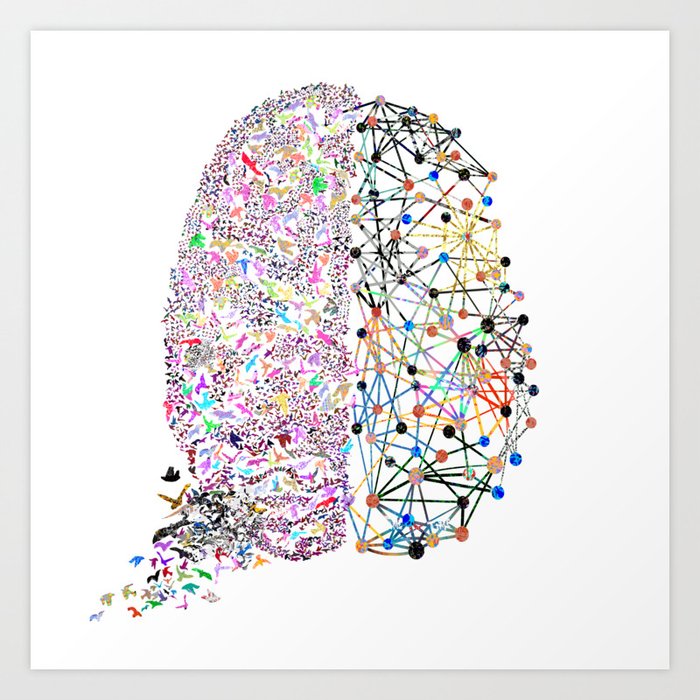 the Brain Art Print by jkrofling | Society6