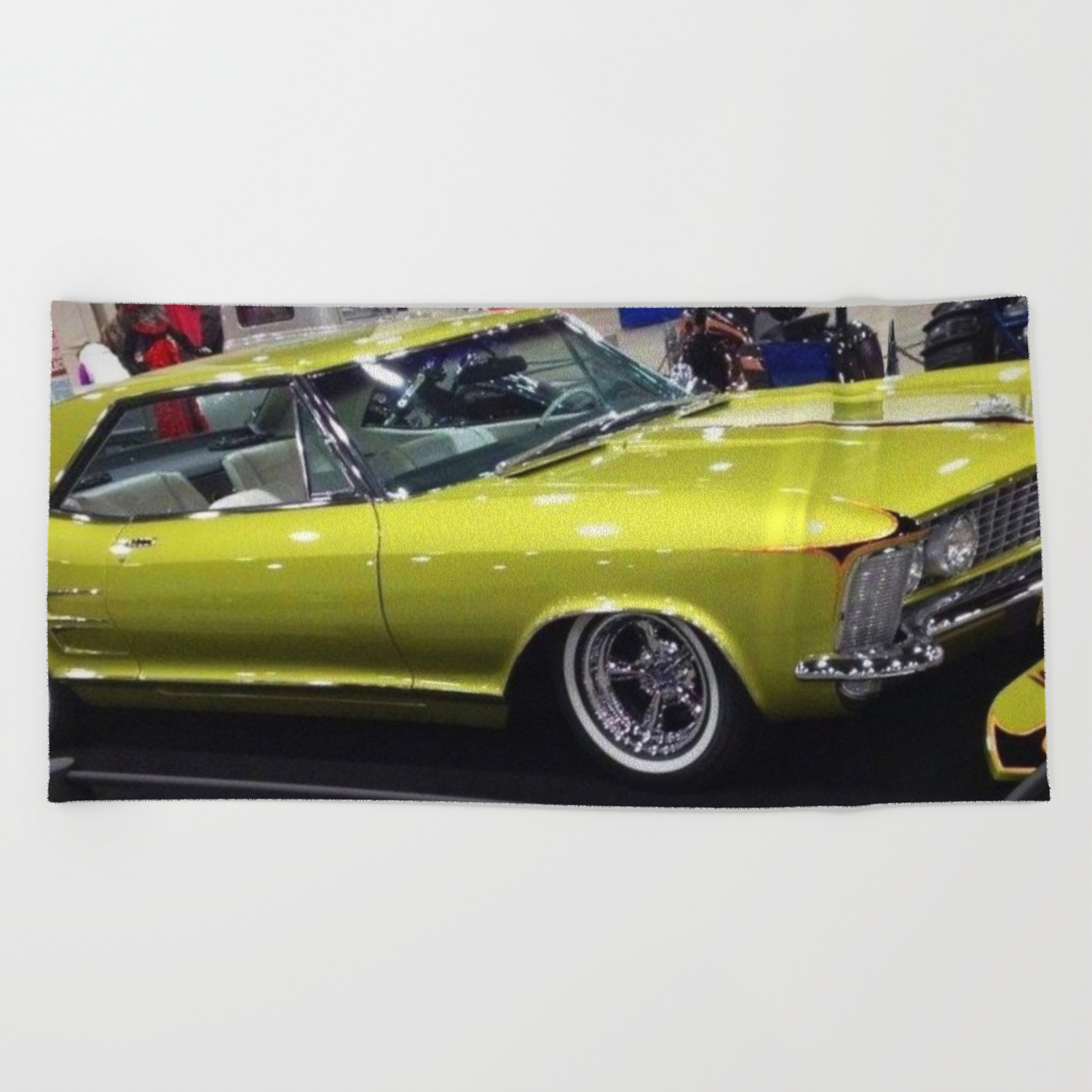 Lime Green Merc 1963 Beach Towel By Hiphotography Society6