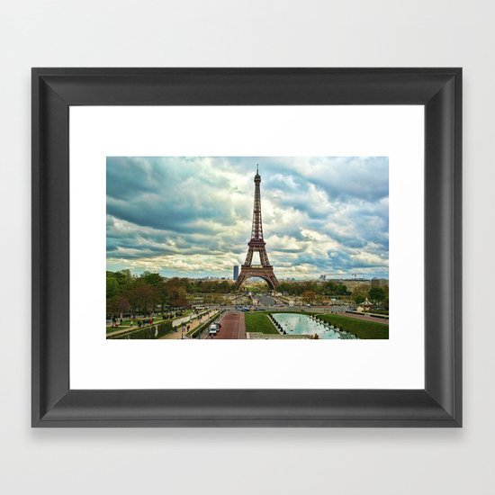 Dramatic Eiffel Framed Art Print