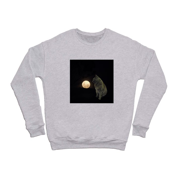 Moon cat Crewneck Sweatshirt