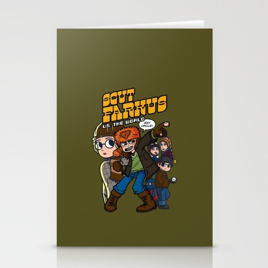 Scut Farkus vs. The World Stationery Cards