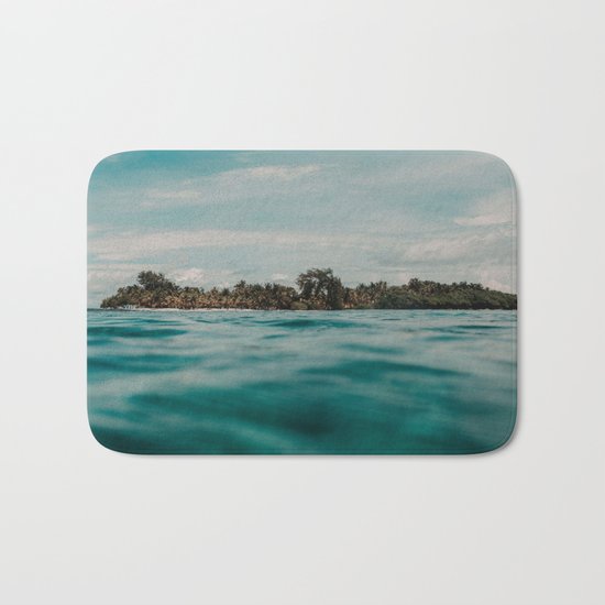Shipwrecked Ocean Blues Bath Mat