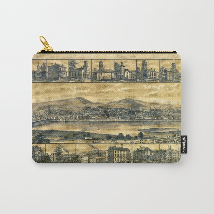 Aerial View of Towanda, Pennsylvania (1880) Carry-All Pouch