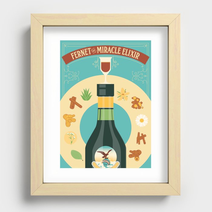 Fernet Branca the Miracle Elixir Recessed Framed Print