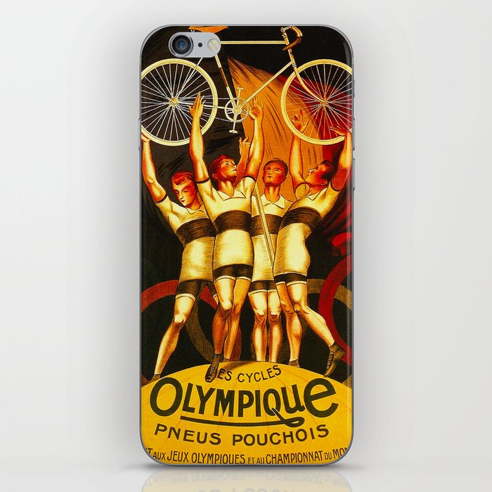 Vintage Olympique Bicycle Ad iPhone Skin