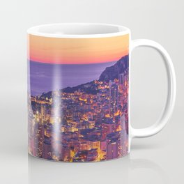Monaco City at Night Mug
