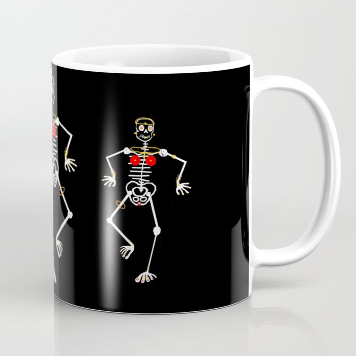 Skeleton Mumu Tooth Gold Coffee Mug