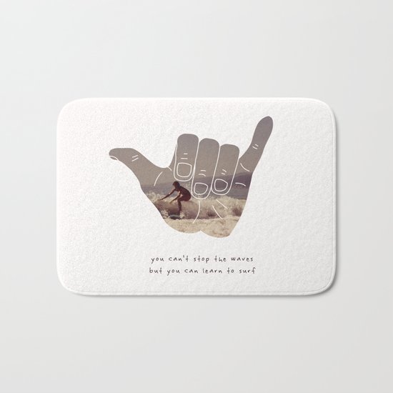 good vibrations Bath Mat
