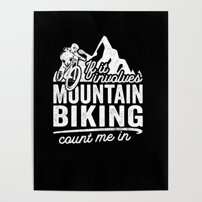 Mountain Biking MTB Downhill Mountain Bike Poster